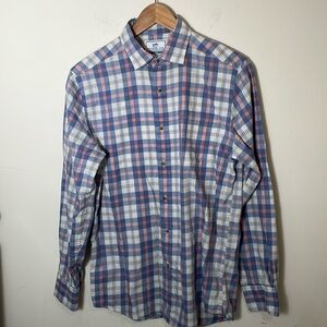 Southern Tide Plaid Button-Up Shirt Size Small